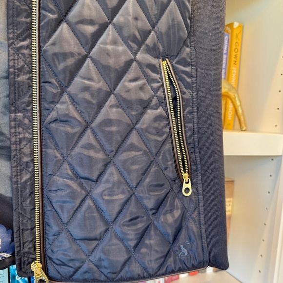 EUC Joules Brookdale Quilted Vest in Marine Navy,  US 14, UK 16 - Picture 10 of 13